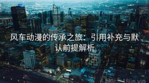 风车动漫的传承之旅：引用补充与默认前提解析