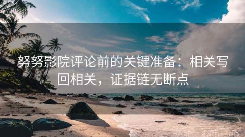 努努影院评论前的关键准备：相关写回相关，证据链无断点