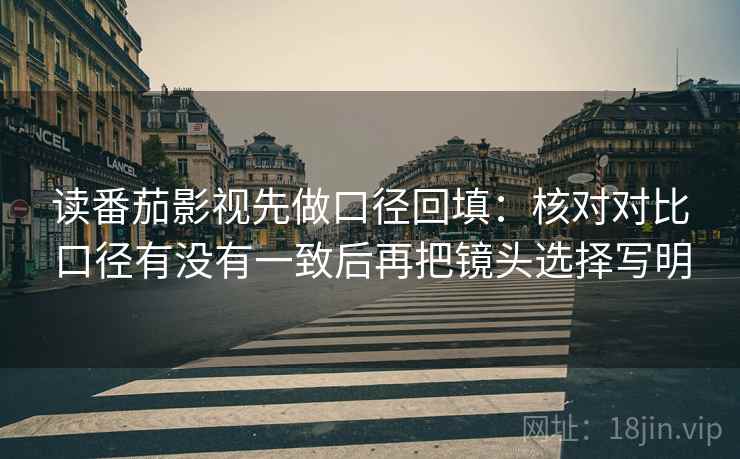 读番茄影视先做口径回填：核对对比口径有没有一致后再把镜头选择写明