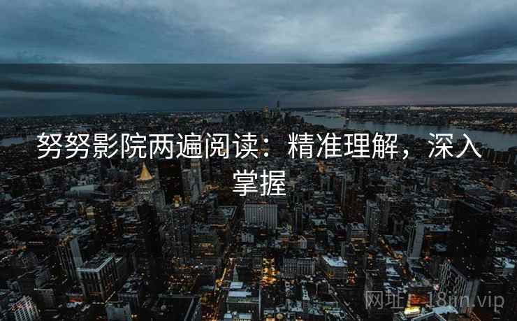 努努影院两遍阅读：精准理解，深入掌握