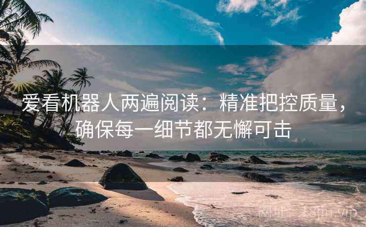 爱看机器人两遍阅读：精准把控质量，确保每一细节都无懈可击